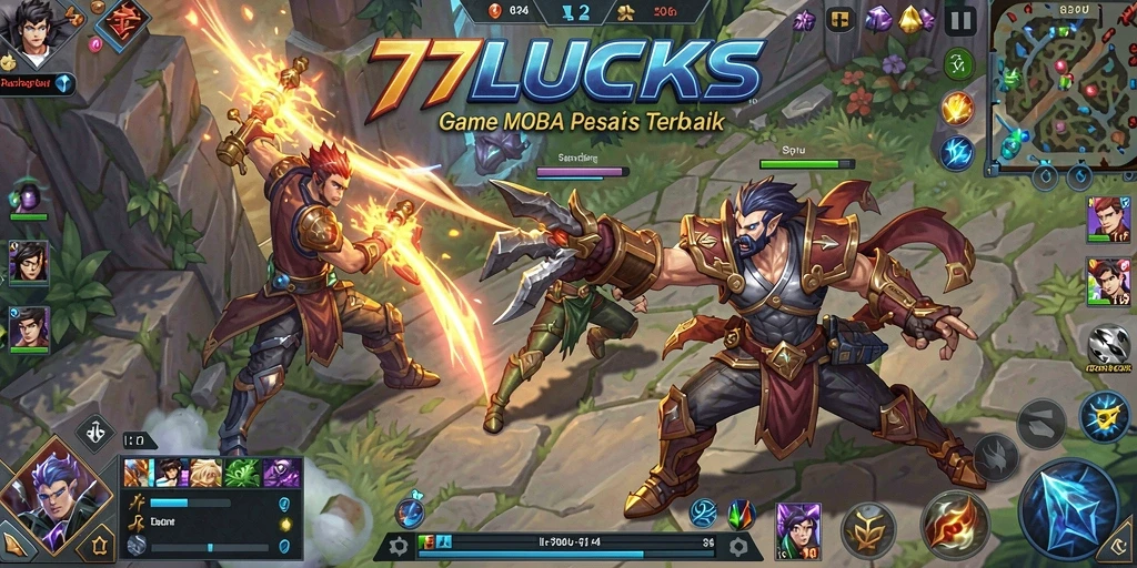 Screenshot utama 77LUCKS dengan tampilan gameplay seru.
