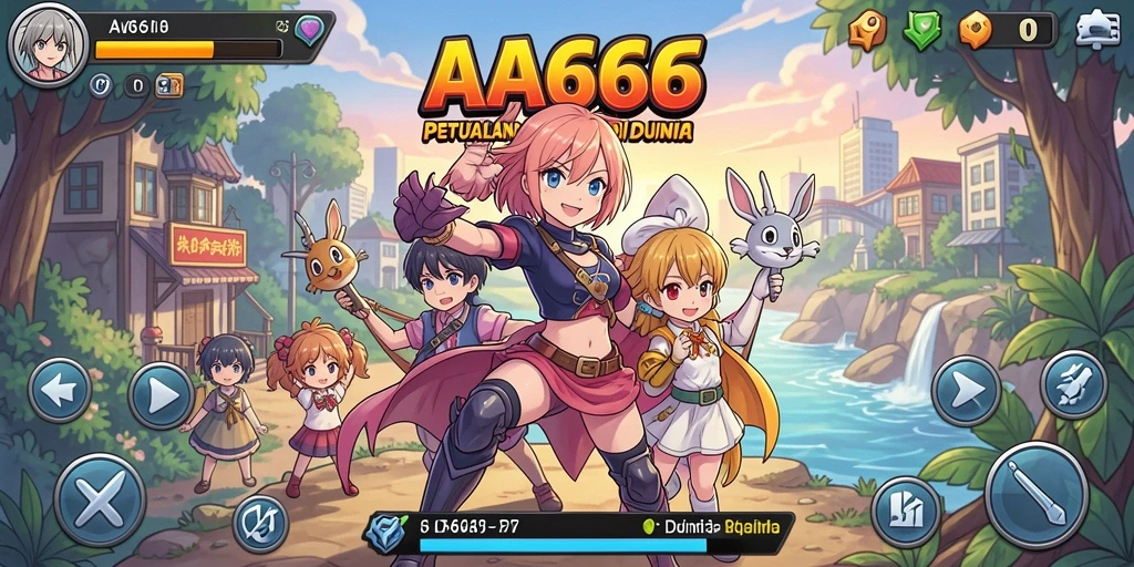 Gameplay seru di dunia Anime yang penuh aksi.