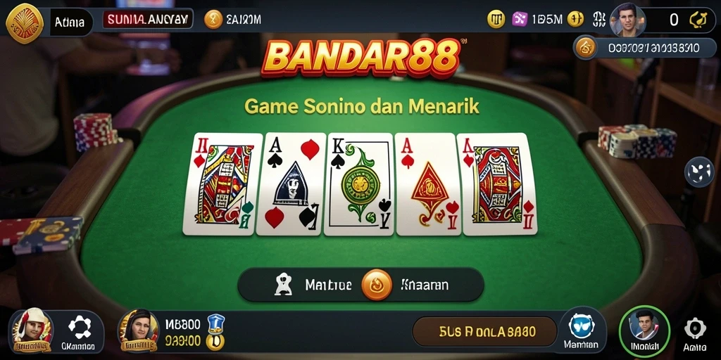 Tampilan seru gameplay Domino di BANDAR88.