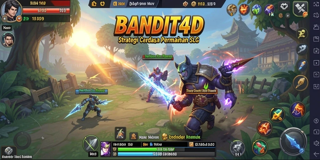 Tampilan layar gameplay BANDIT4D yang menegangkan dan penuh strategi.