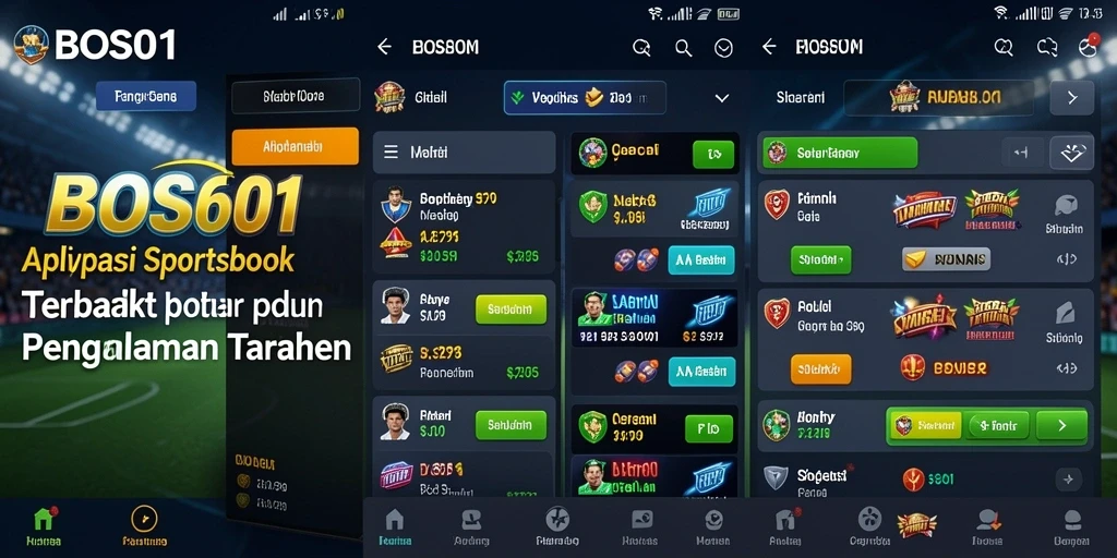Tampilan gameplay menarik dalam aplikasi Sportsbook BOS01.