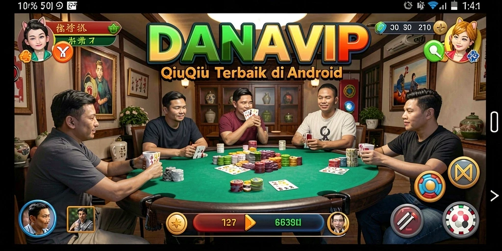 Tampilan gameplay QiuQiu yang seru dan menantang.