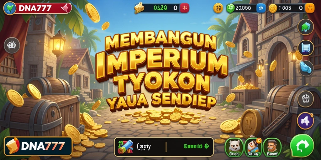 Tampilan gameplay menarik dari DNA777 yang penuh strategi Tycoon.