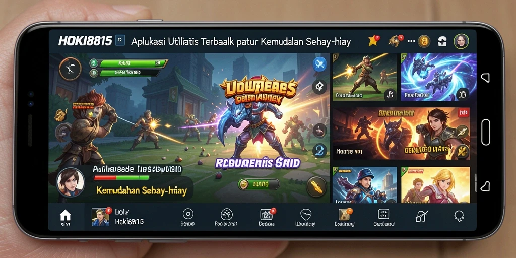 Tampilan antarmuka pengguna HOKI8815 yang memudahkan akses fitur Utility.