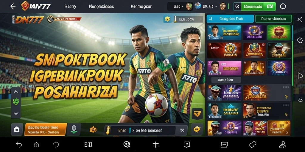 Tampilan antarmuka pengguna IDN777 yang menarik untuk taruhan olahraga.