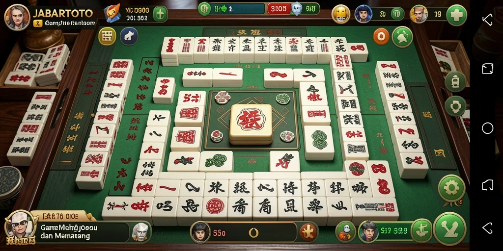 Tampilan permainan JABARTOTO yang menarik dengan desain ubin Mahjong.