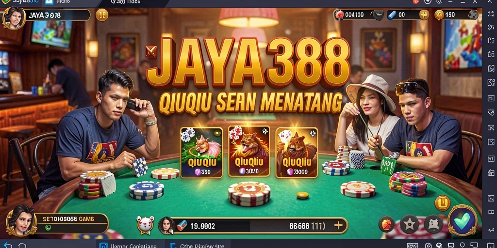Tampilan gameplay QiuQiu yang seru dan interaktif di JAYA388.