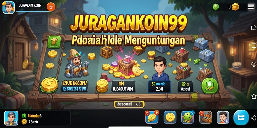 Gameplay JURAGANKOIN99 yang menunjukkan keseruan membangun kerajaan.