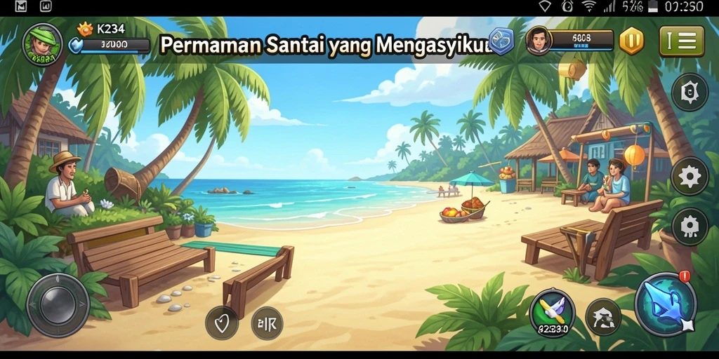 Tampilan gameplay seru dan interaktif dalam K234, menjadikan setiap permainan menyenangkan.