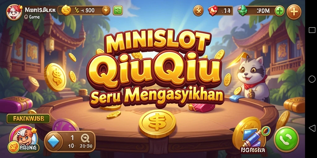 Tampilan gameplay QiuQiu yang seru dan mengasyikkan.