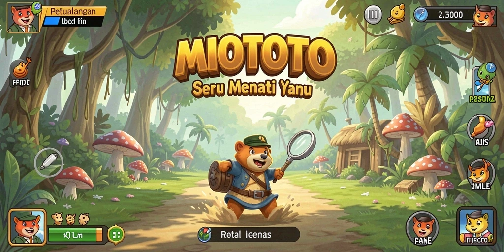 Tampilan dari gameplay seru dan menantang di MIOTOTO.