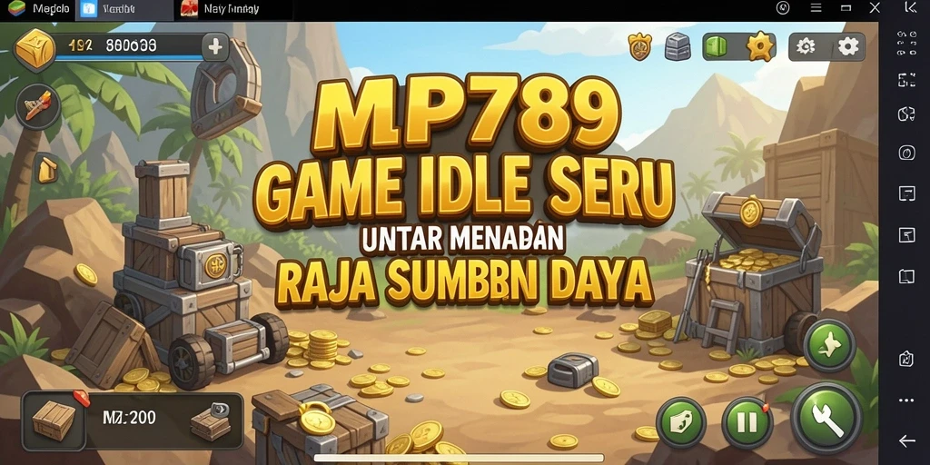 Tangkapan layar gameplay <strong>MVP789</strong> yang menunjukkan pengumpulan sumber daya.