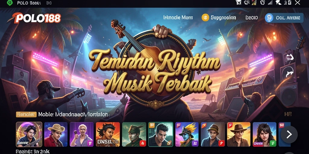 Tampilan gameplay POLO188 dengan fitur musik interaktif.