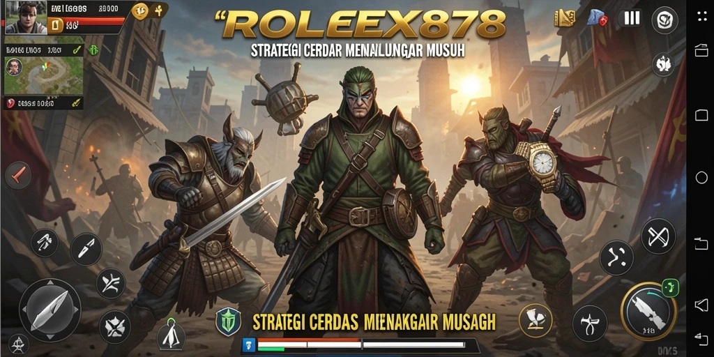 Tampilan seru permainan strategi ROLEX878 yang penuh aksi.