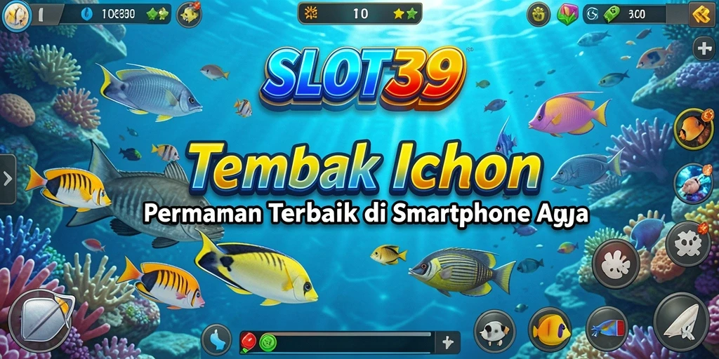 Screenshot utama SLOT39 menampilkan gameplay Tembak Ikan yang seru.