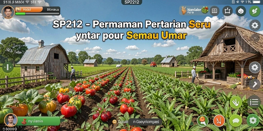 Tampilan gameplay seru di kebun virtual SP212.