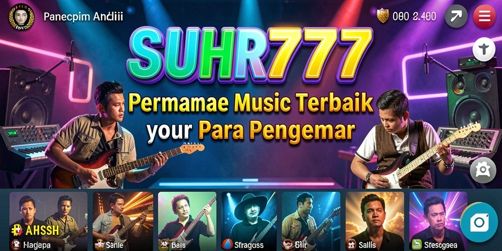 Tampilan gameplay SUHU777 dengan tantangan musik yang menarik.