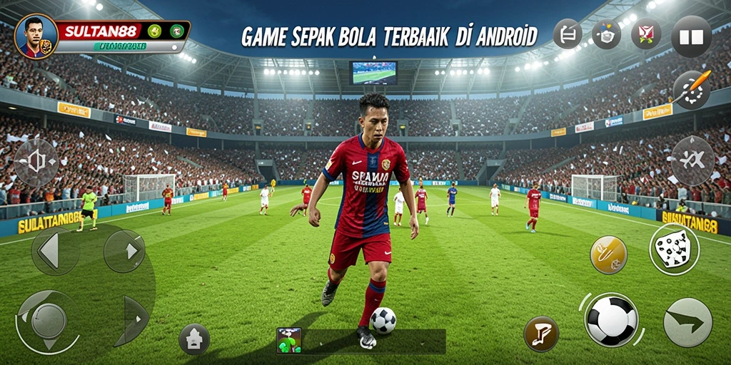 Tampilan gameplay SULTAN88 yang seru di lapangan sepak bola.