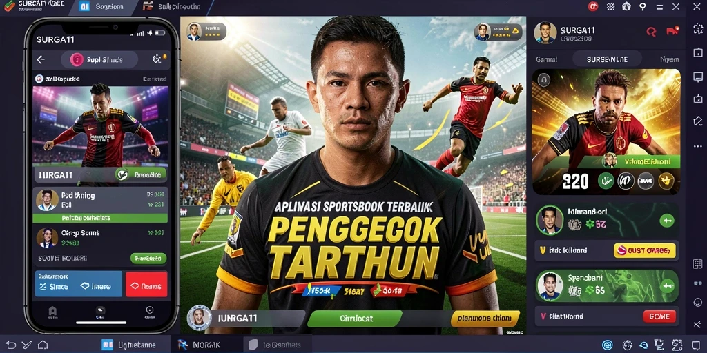 Tampilan antarmuka SURGA11 saat pengguna memasang taruhan olahraga.
