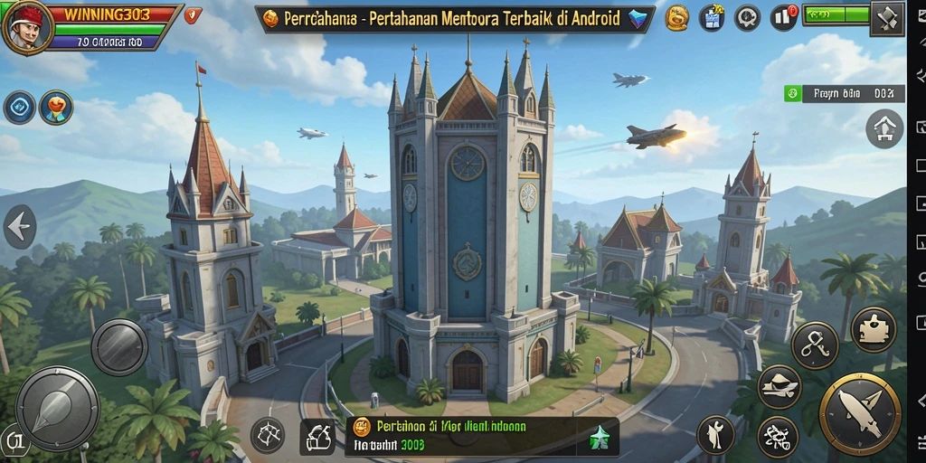 Screenshot gameplay WINNING303 menampilkan aksi seru Tower Defense.