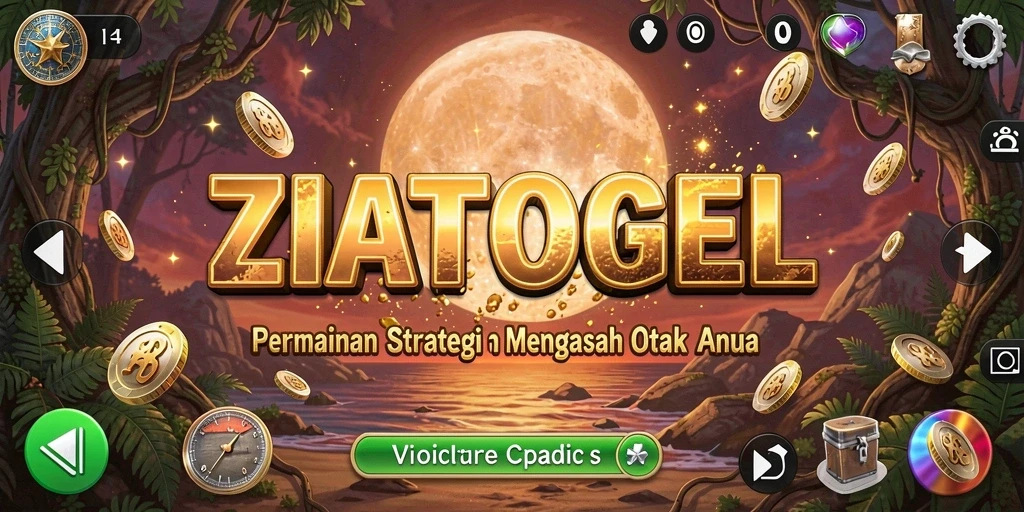 Tampilan gameplay ZIATOGEL yang menantang dan menarik.