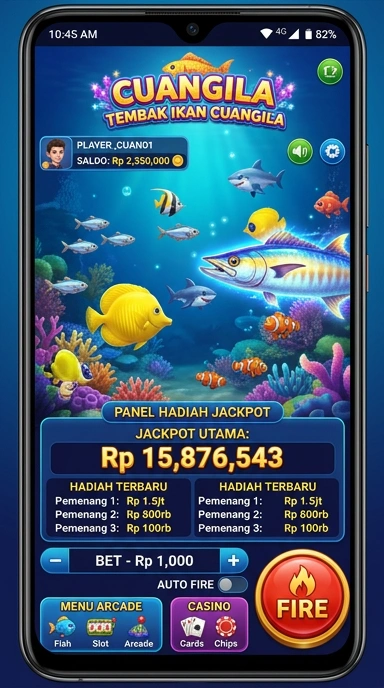 Screenshot fitur pencarian aplikasi cuangila yang cepat dan efisien.